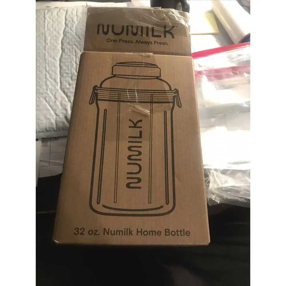Numilk 32 oz. Accessory Bottle with Silicone-Sealed Lid, Dishwasher Safe,
